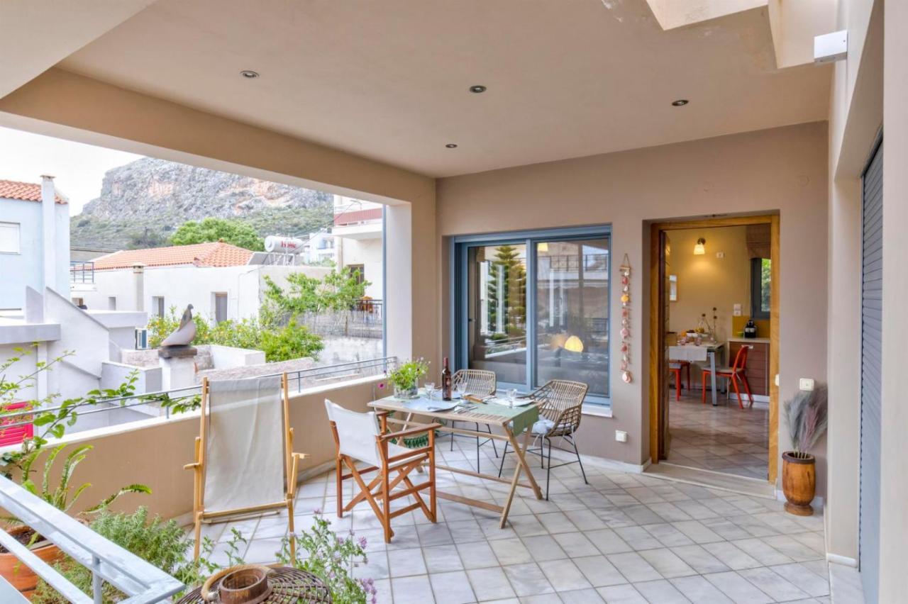 Monemvasia Modern Flat With Partial View Ngoại thất bức ảnh